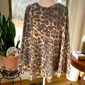 Dress Up animal print poncho! Size large!!